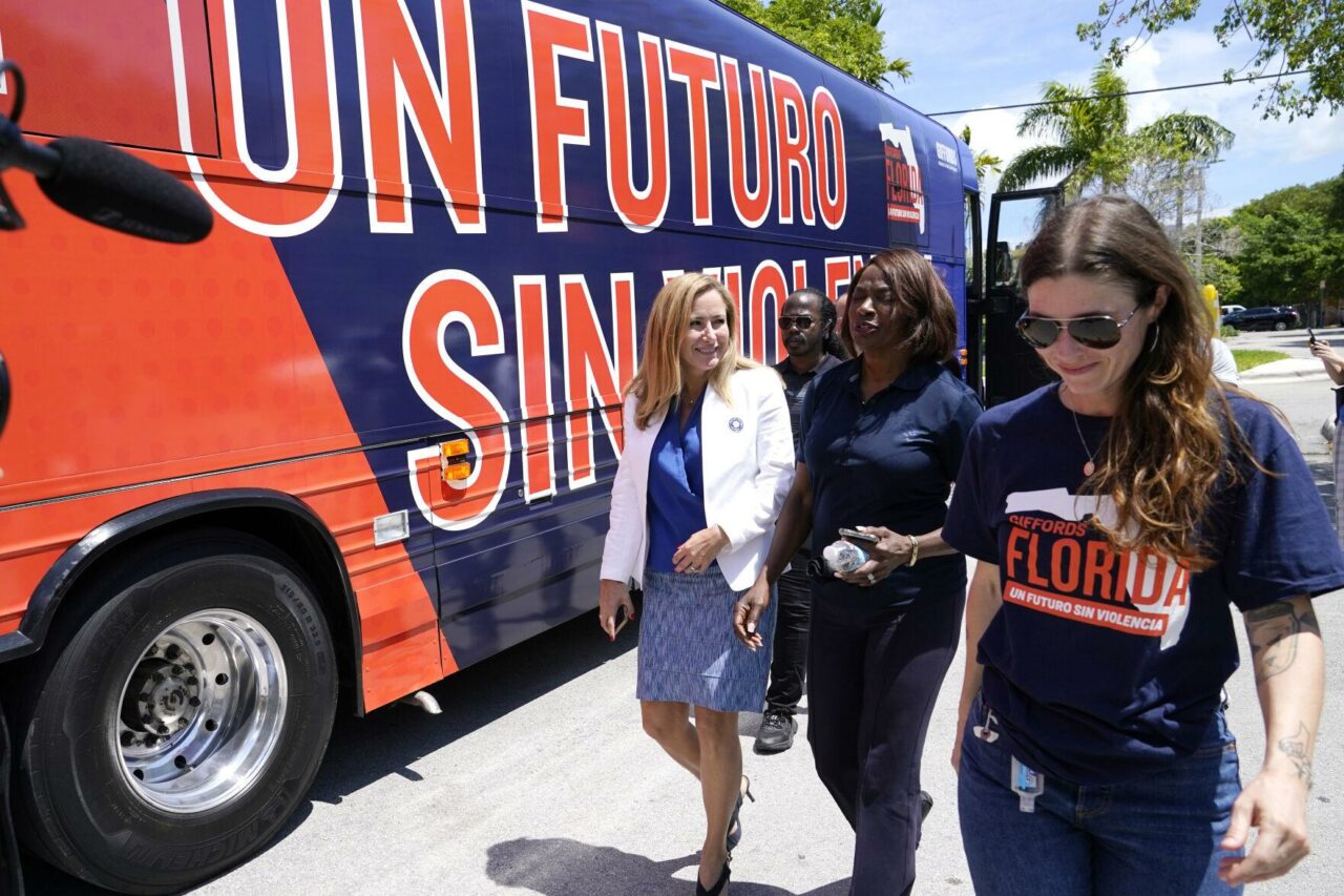 Giffords Florida Bus Tour AP