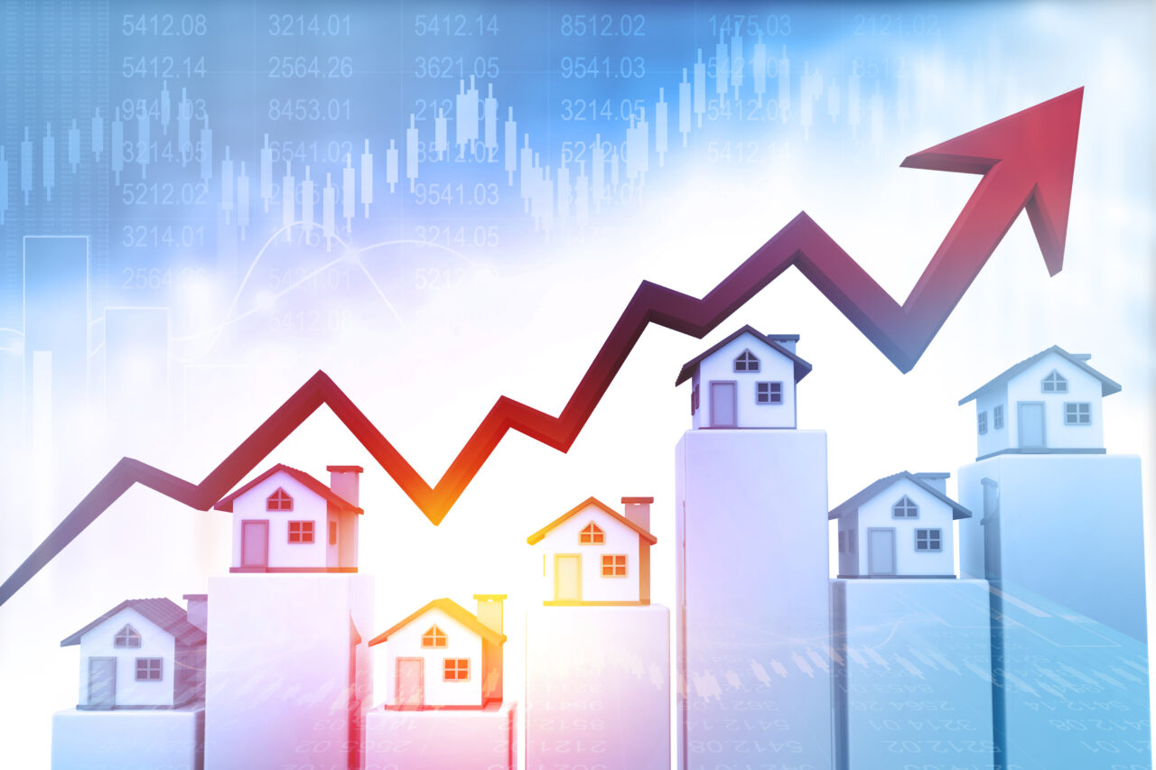 Real estate business growth graph