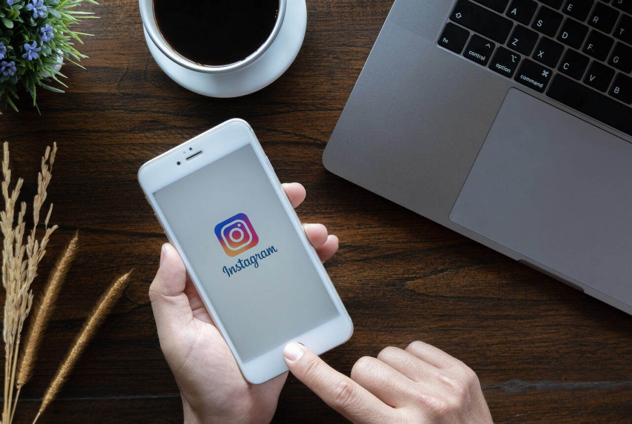 CHIANG MAI, THAILAND - January 20, 2019 : A woman hand holding iphone 6 with login screen of instagram application. Instagram is largest and most popular photograph social networking