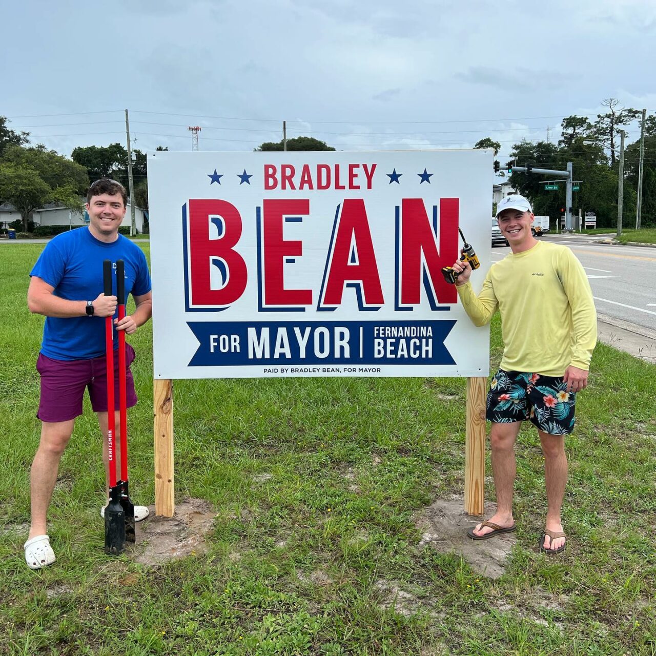 bradley bean mayor sign