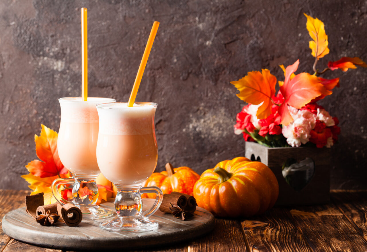 Pumpkin milk cocktaill