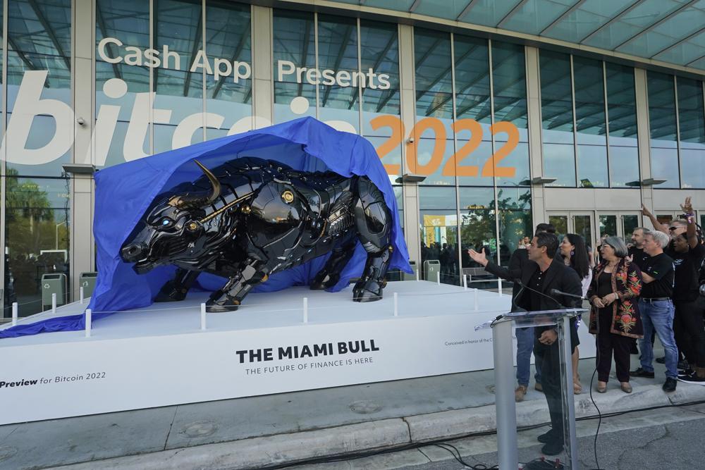 Miami Crypto Bull Suarez AP