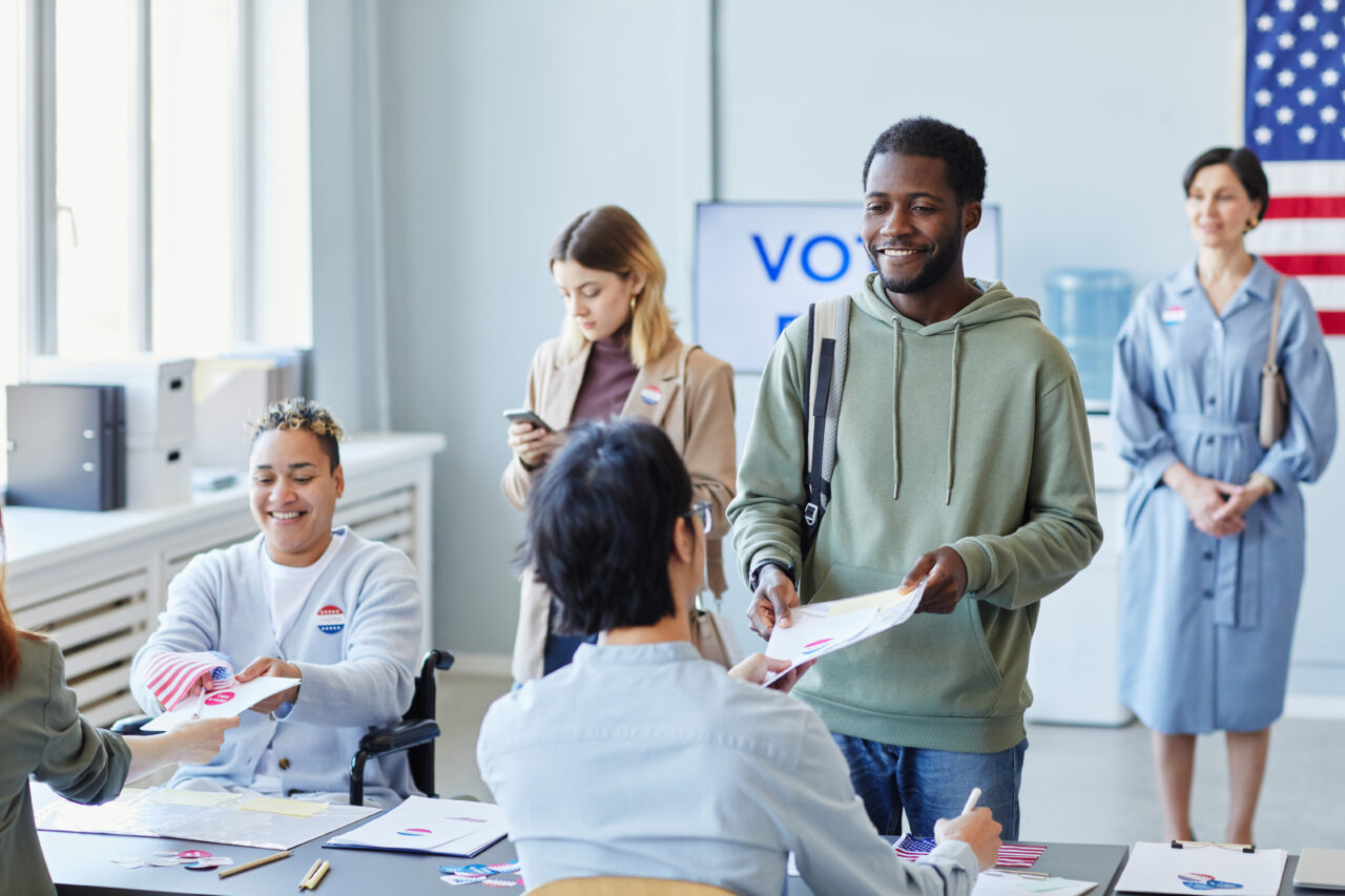 Group of Voters on Election Day