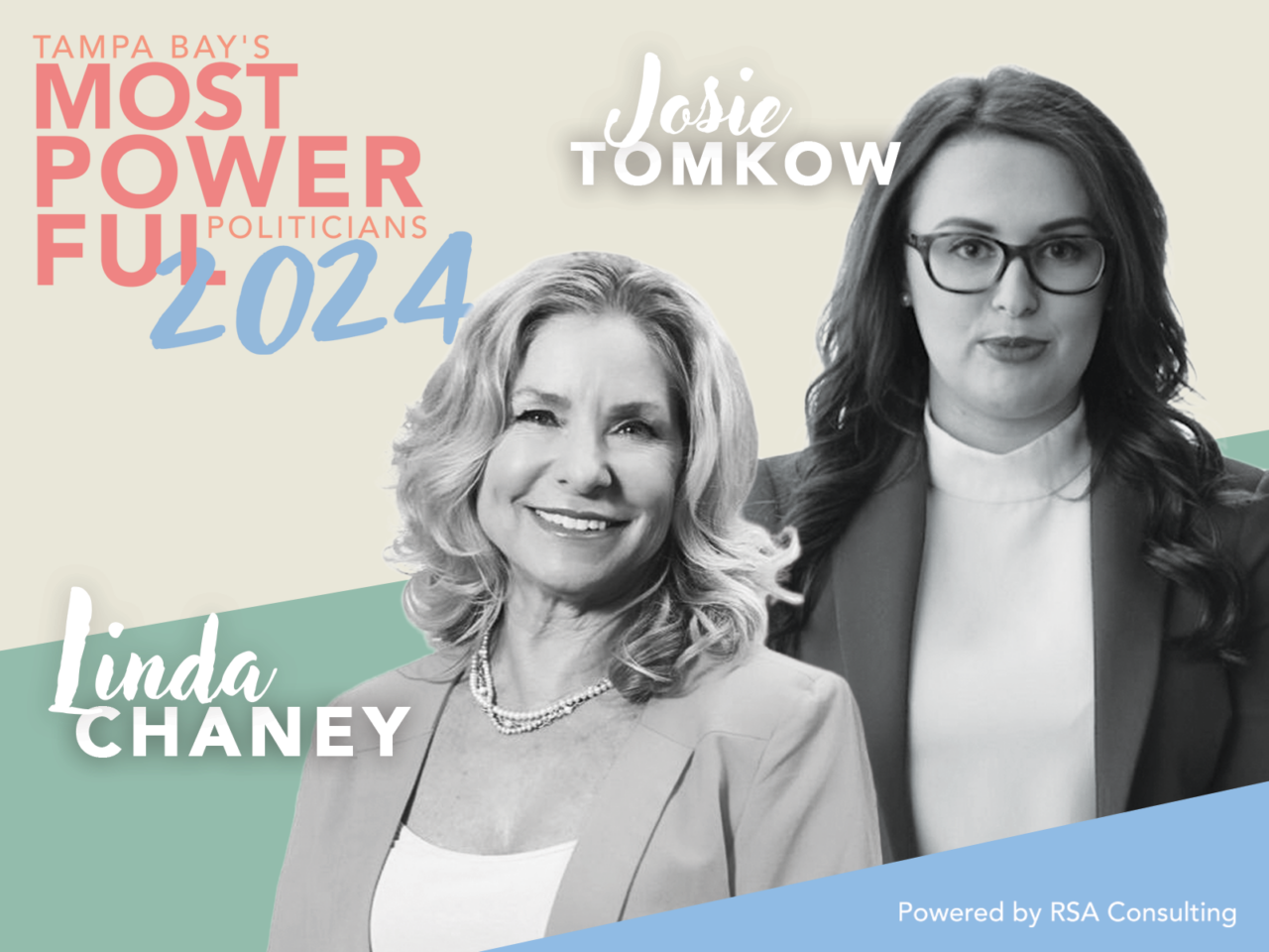tampa bay's most powerful politicians - 2024 - chaney and tomkow