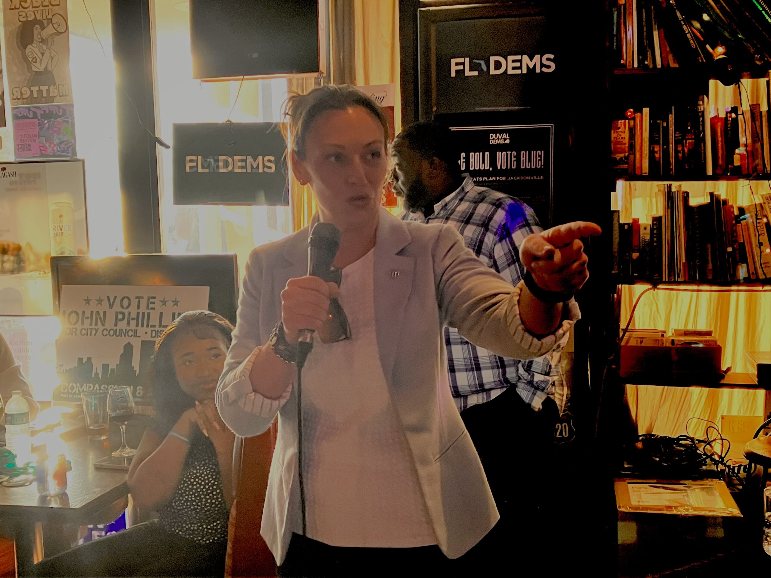 Nikki Fried rallies Jacksonville Democrats at the Five Points bar