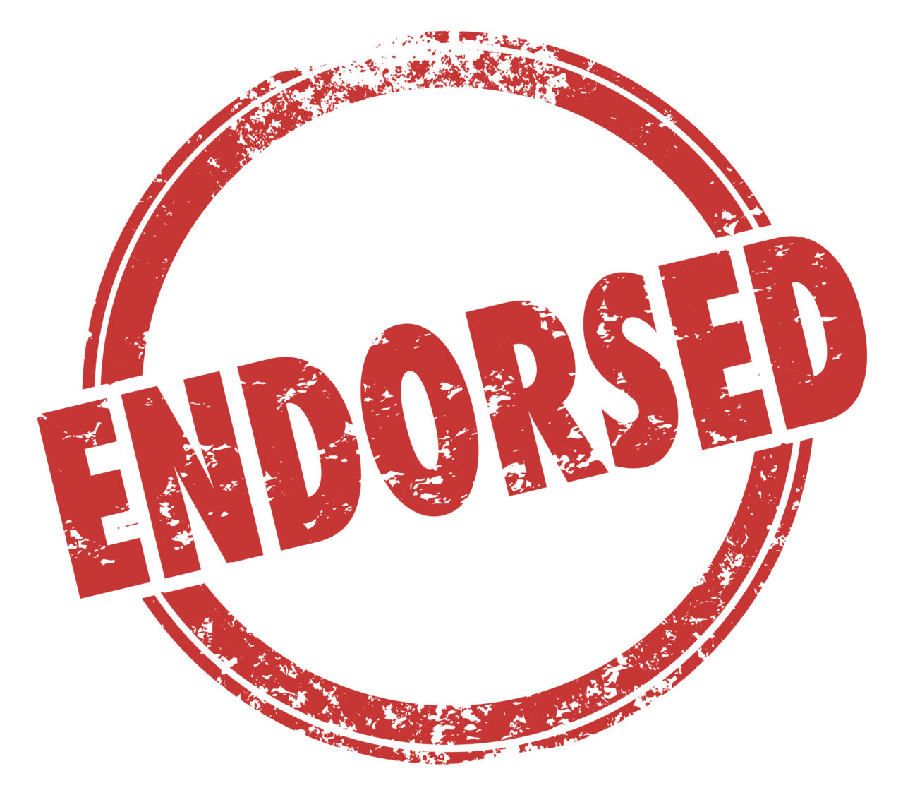 Endorsed Stamp Product Endorsement Approval Illustration