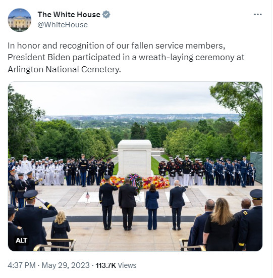 Joel Goldberg on Twitter: Memorial day, a day we reflect and remember  those who served for our country. Thank you for your service. #MemorialDay   / X