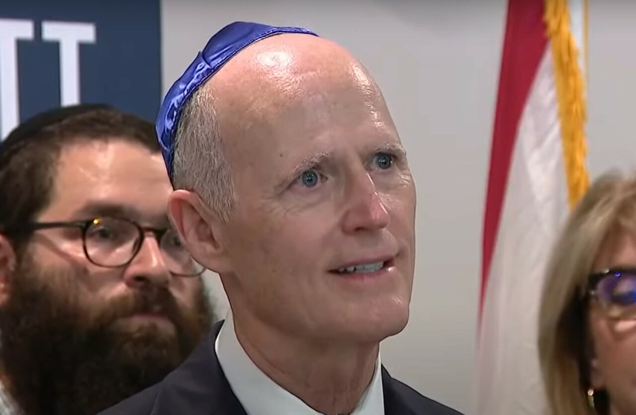 Rick Scott Antisemitism Yarmulke