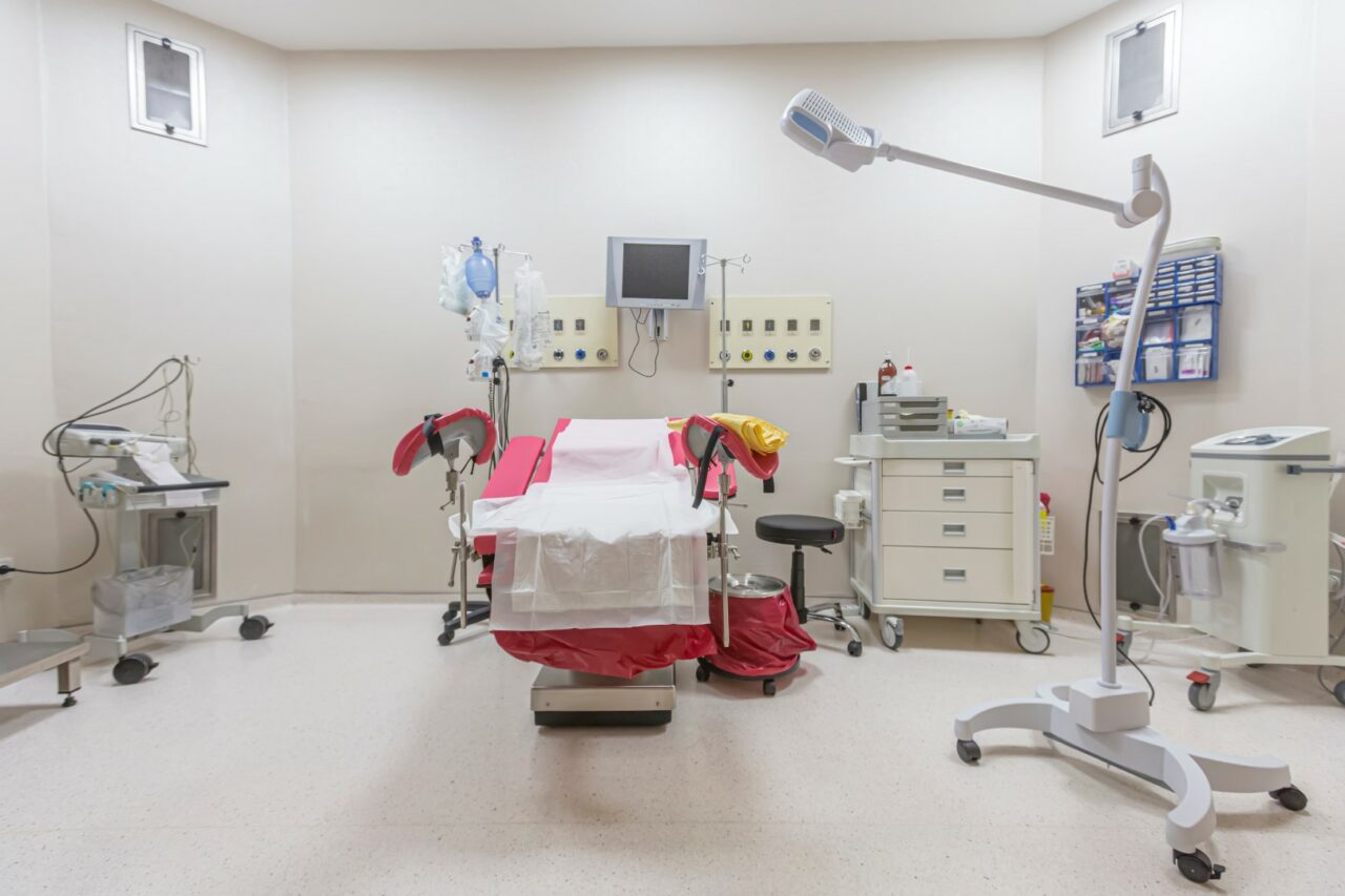 Gynecology in the clinic gynecology room, interior of the genico