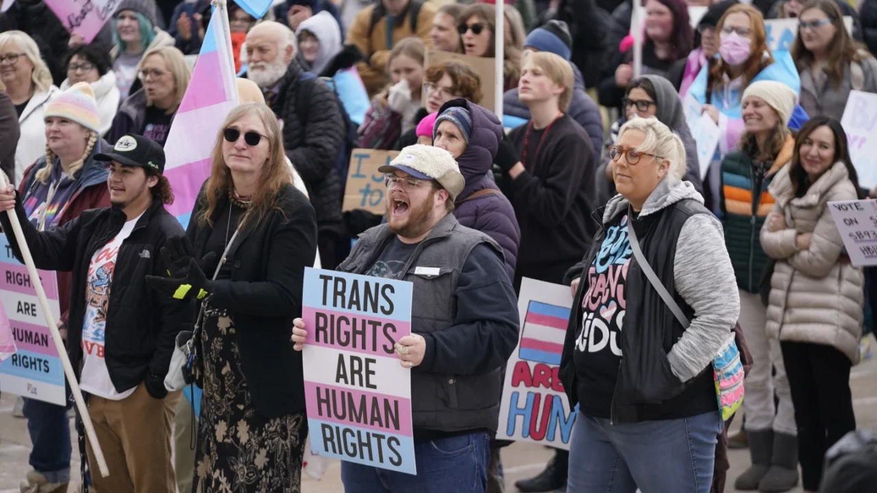 trans rights demo