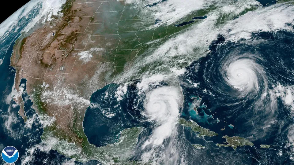 TOP-HurricanesIdalia-Franklin_082923_AP_NOAA