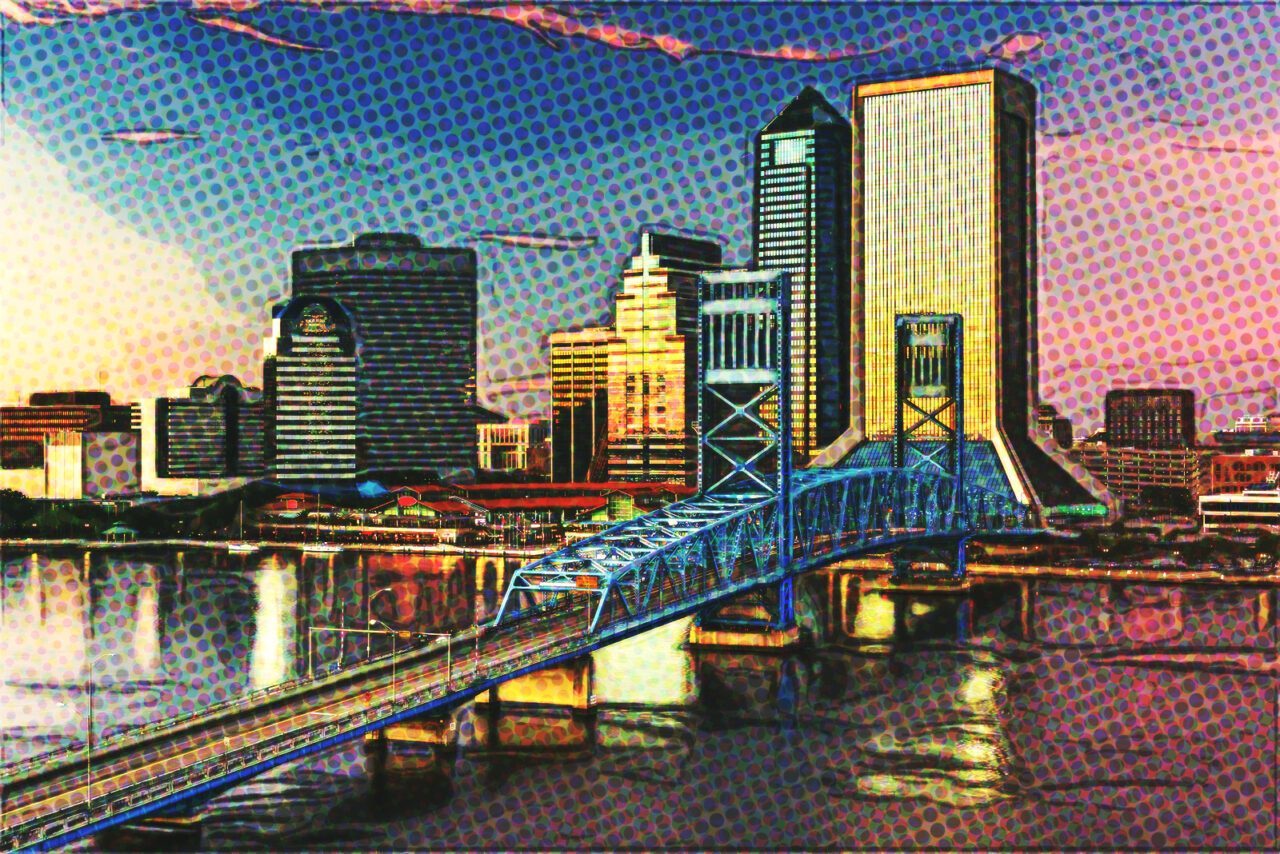 Jacksonville, Florida, USA downtown city skyline