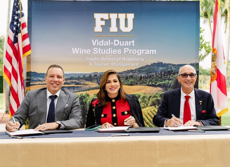 FIU wine studies Tina Vidal-Duart and Carlos Duart