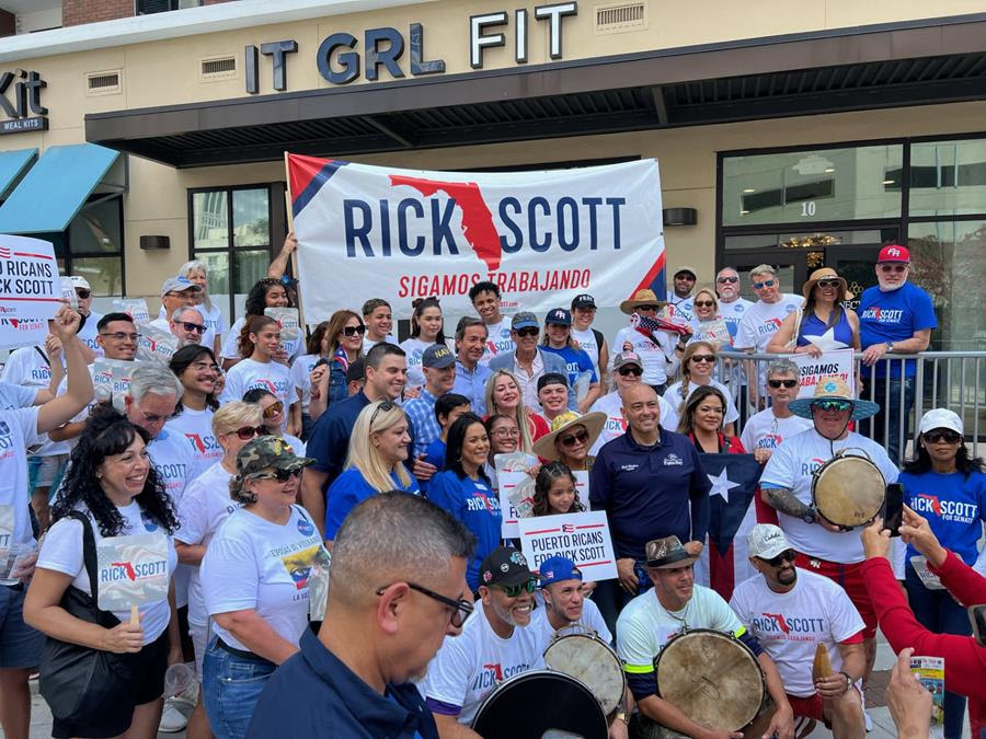 Rick Scott Puerto Rico support via campaign