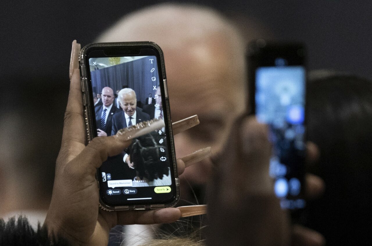 Joe Biden cellphone photo AP