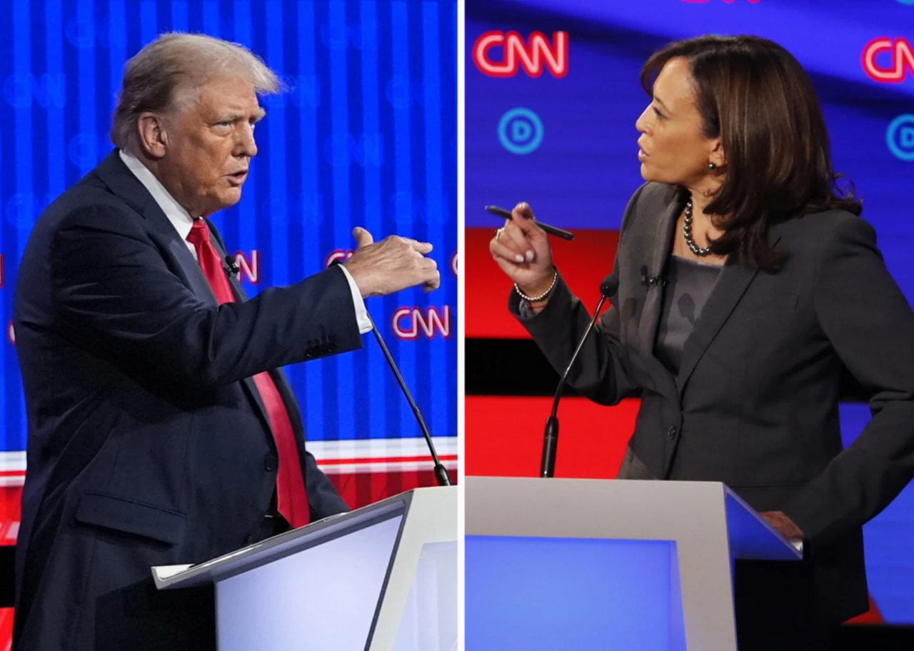 Donald Trump Kamala Harris AP