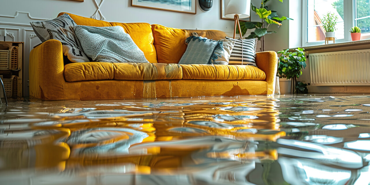 Water damage restoration services for leaky homes using commercial blowers, dehumidifiers and pipes to remove water and moisture from wet floors. Repair the house. Home insurance