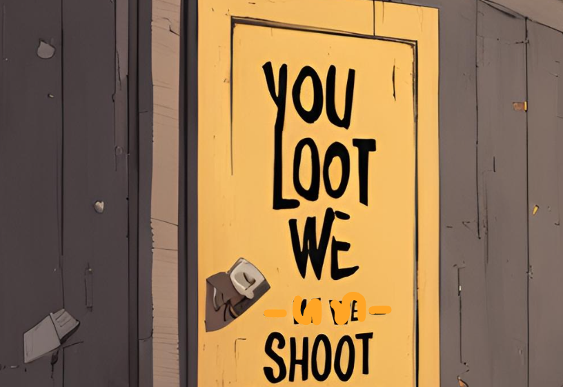 You Loot We Shoot -- AI Canva