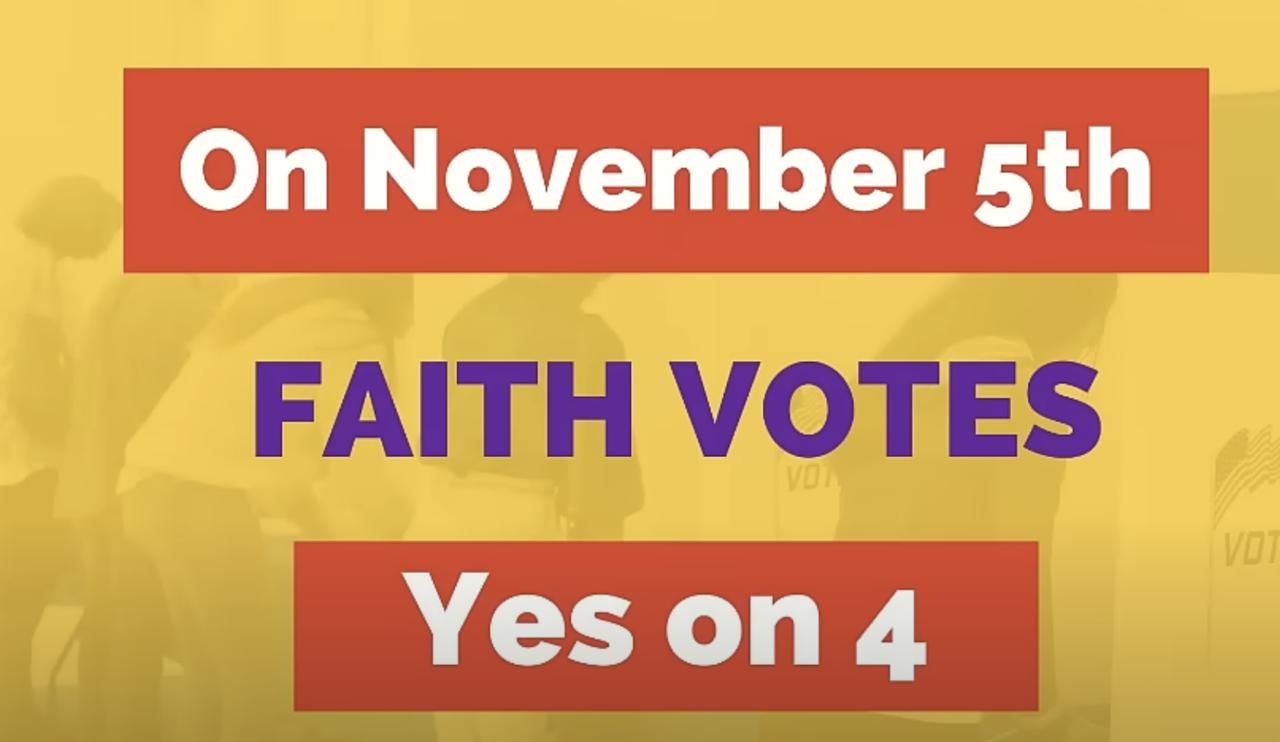 New ad targeting Amendment 4 and faith