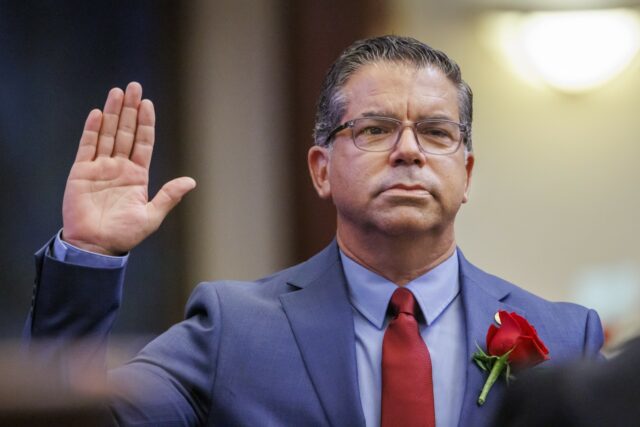 Rep. Omar Blanco taking his oath of office