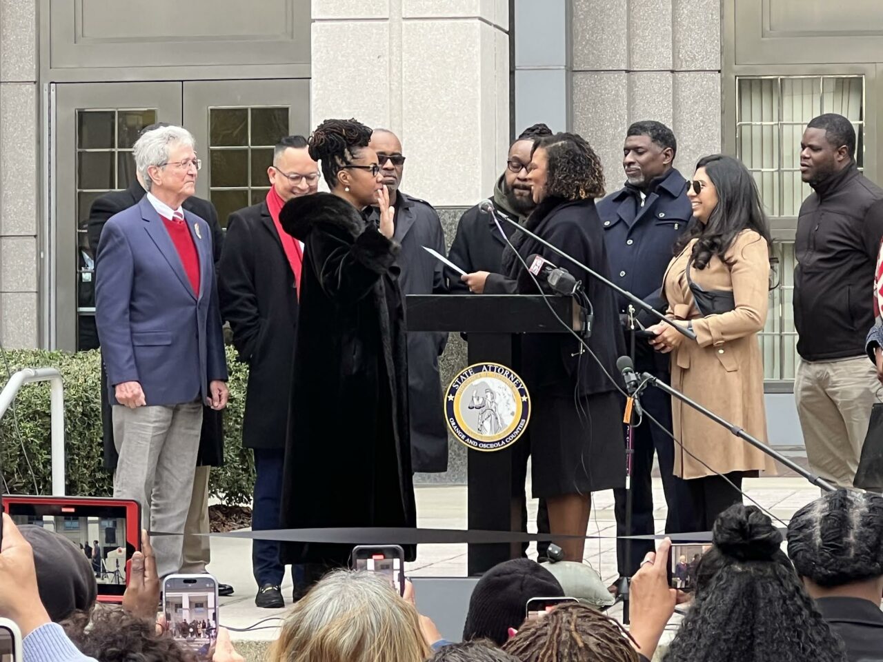 Monique Worrell is sworn in Jan 7.