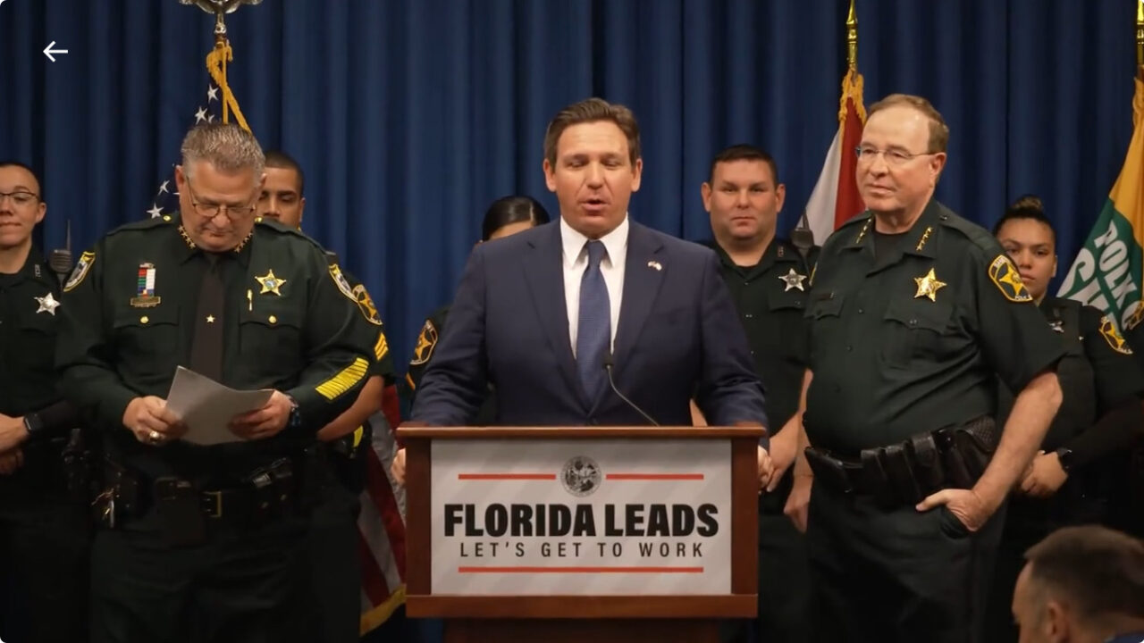 DeSantis illegal immigration via EOG X