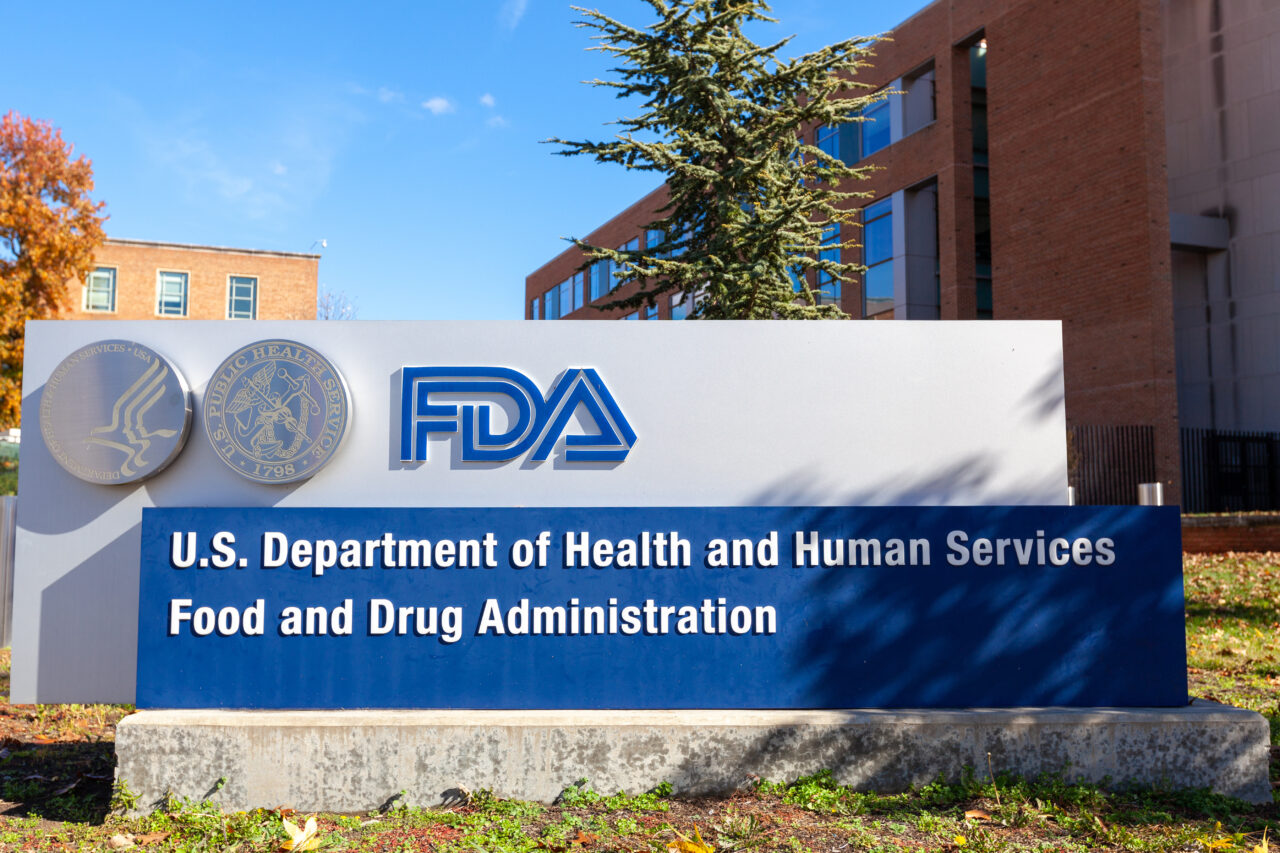 Silver Spring, MD, USA 11/10/2020: Exterior view of the headquarters of US Food and Drug Administration (FDA). This federal agency approves medications, vaccines and food additives for human use.