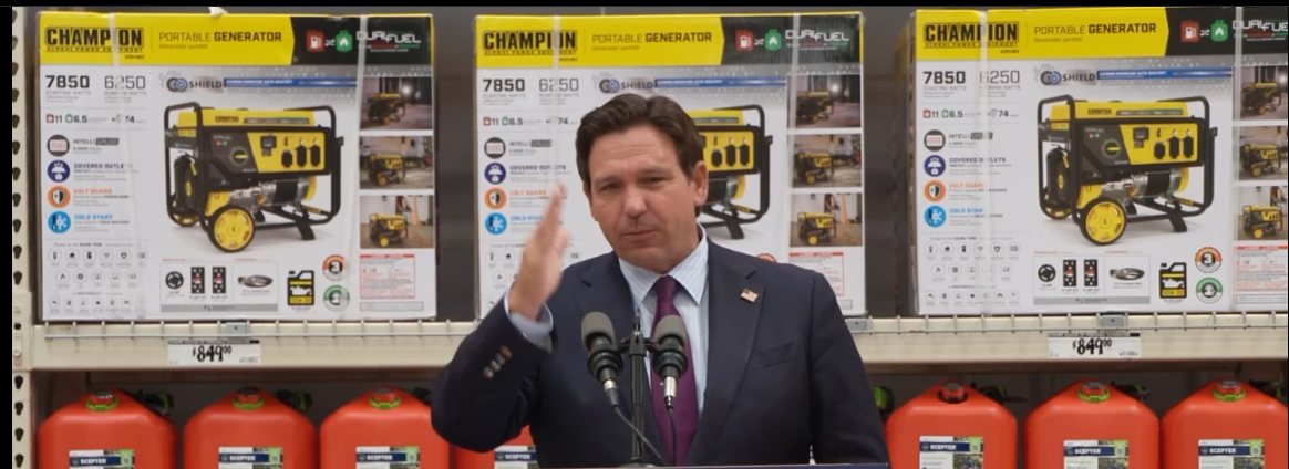 Ron DeSantis Rumble hurricane presser 2