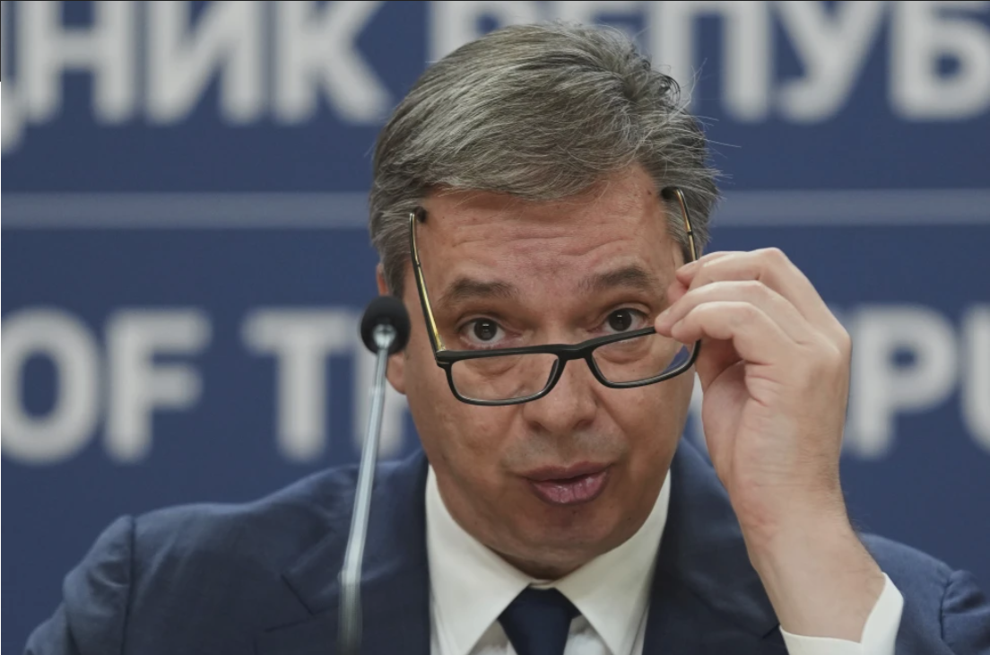 Serbian President Aleksandar Vucic via AP