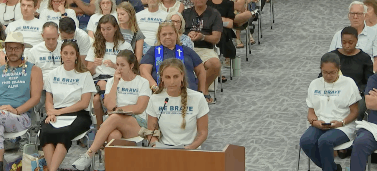 Screenshot of Key West resident Kirby Myers addressing the Key West City Commission on July 8 2025 -- Florida Phoenix