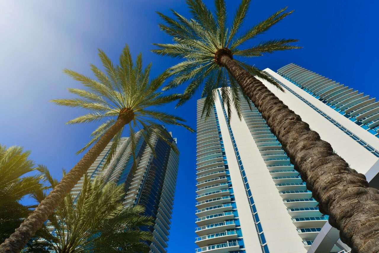 Modern residential buildings