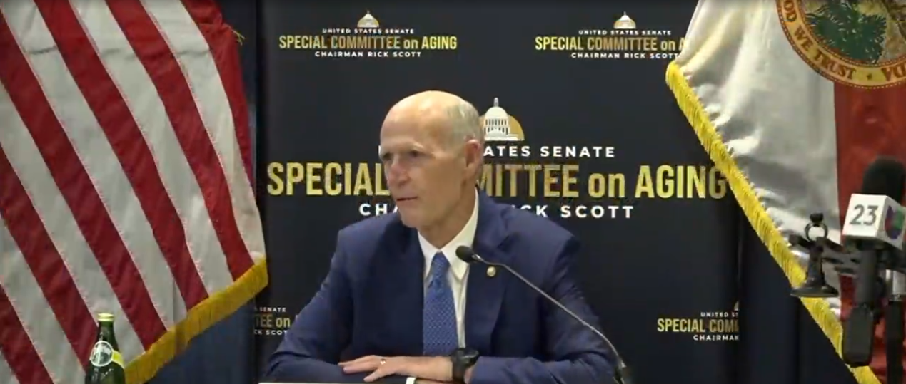 Rick Scott image via Special Committee on Aging