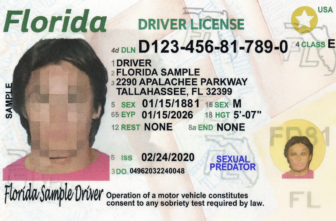 Florida can keep ‘sexual predator’ marking on driver’s licenses, appeals court rules