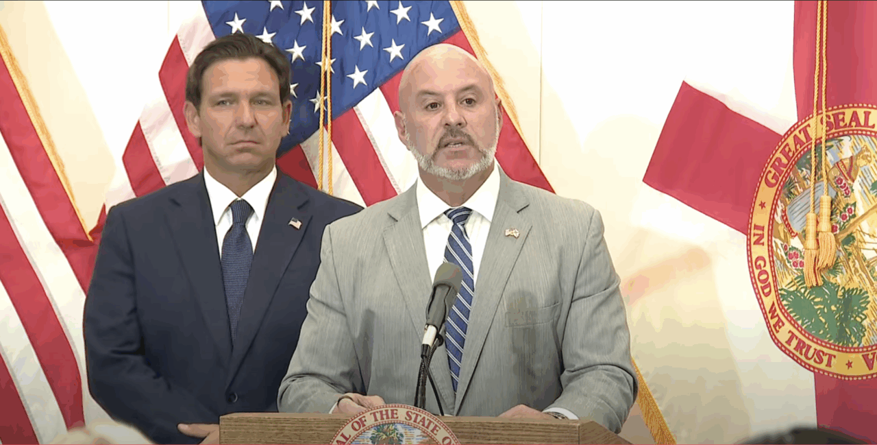 Chief Financial Officer Blaise Ingoglia speaks at Aug. 27, 2025 press conference in Orlando.